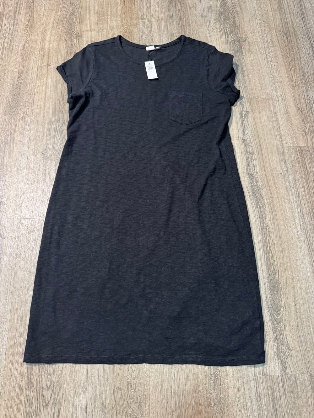 GAP Women's Black Pocket Tee Midi Dress